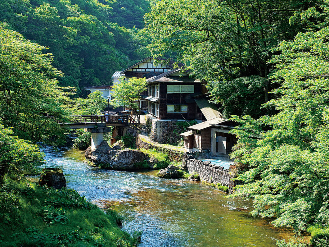 Panoramic view of Osawa Onsen