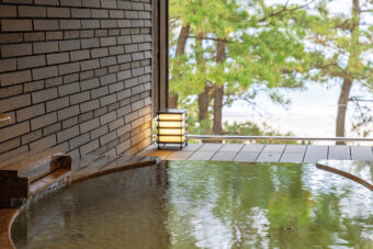 Tokiichiyu "Zen" guest room open-air bath