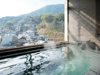 Sakura no Sho guest room with open-air bath