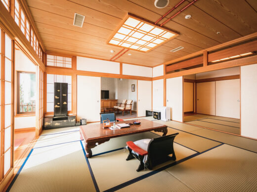 Hotel Tsubakikan special room with rock bath