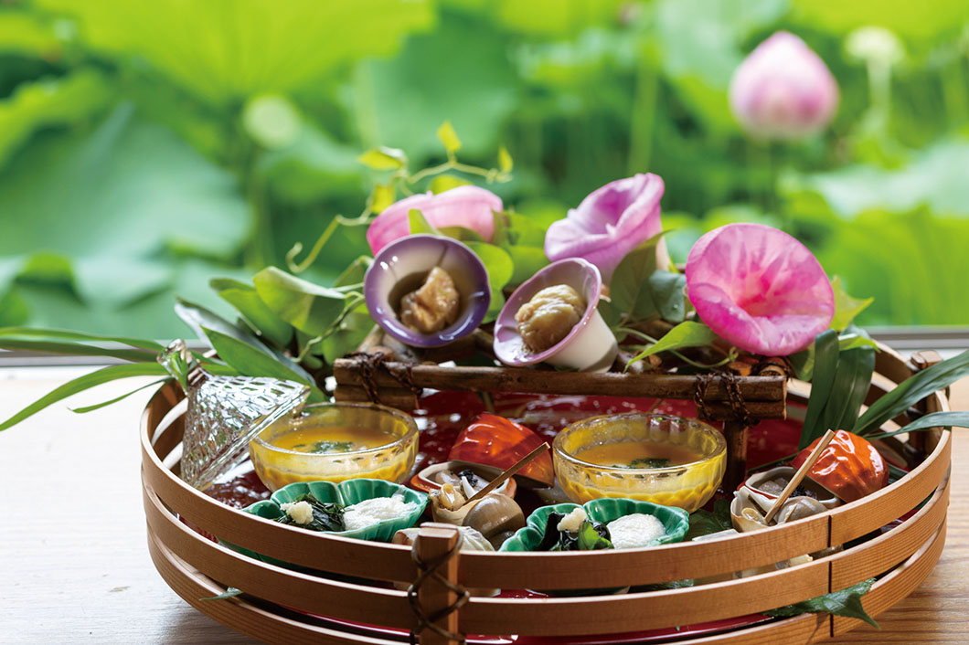 Image: Kaiseki cuisine with a seasonal feel