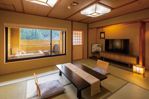 Image: Izutuya Hot Spring Terrace Japanese-style room with open-air bath "Shiori"