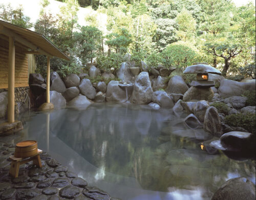 Image: 1st floor men's Ukidono open-air bath