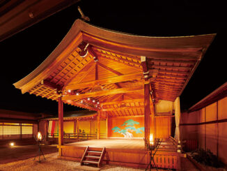 Image: A Noh stage made entirely of cypress