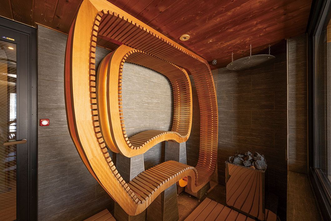 Photo: Western-style private sauna with a panoramic view