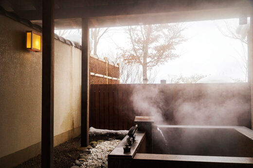 Photo: Open-air bath in the guest room