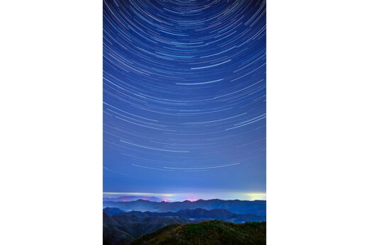 画像：星空周回運動