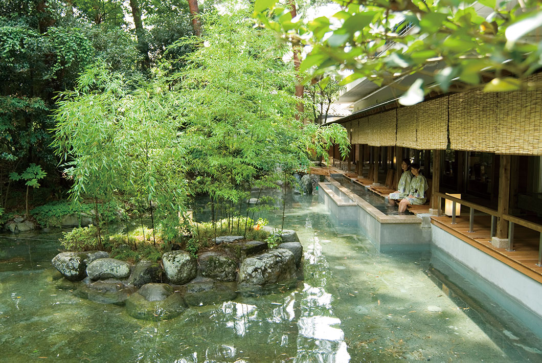 画像：足湯