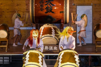画像：霧島九面太鼓