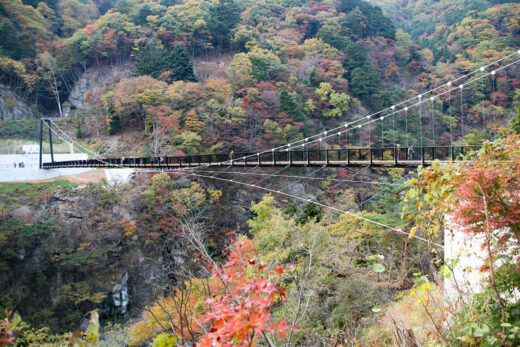 画像：鬼怒楯岩大吊橋