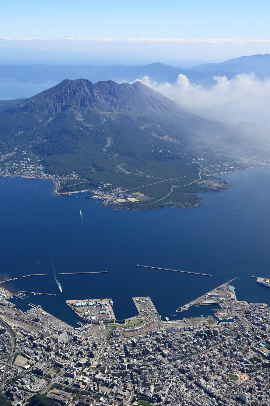 画像：錦江湾空撮