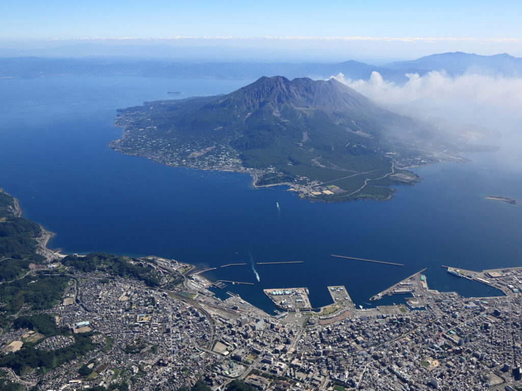画像：錦江湾空撮