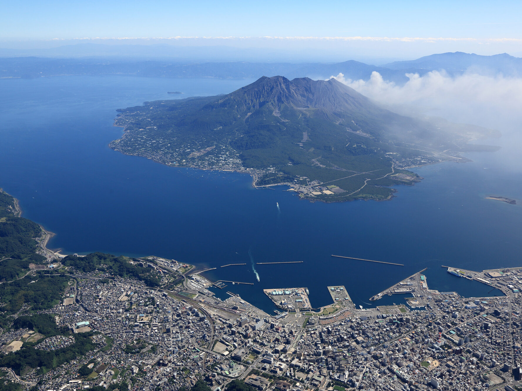 画像：錦江湾空撮