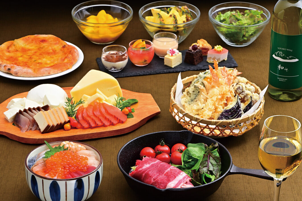 洞爺湖万世閣＿ライブキッチン料理
